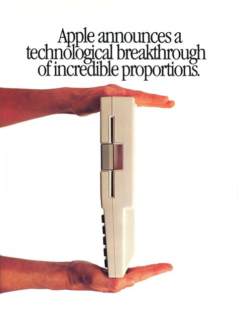 Apple announces a technological breakthrough of incredible proportions. Vintage Product Ads, 2025 Predictions, Apple Marketing, Apple Ads, Apple Iic, Apple Computer Laptop, Apple Advertising, Computer Apple, Apple Ii