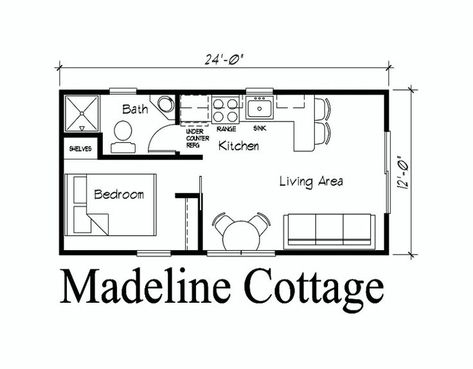 guest house plans - Yahoo Image Search Results 12x24 Tiny House Floor Plans, Bunkie Plans, 12x24 Tiny House, 1 Bedroom House Plans, Loft Floor Plans, Shed Floor Plans, Studio Floor Plans, Loft Floor, Guest House Plans