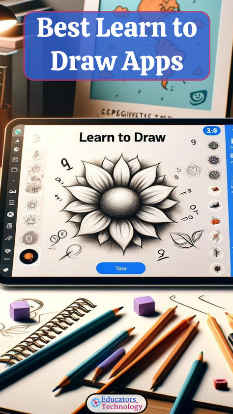 🎨 Unleash your students' creativity with our top picks for learn-to-draw apps! Perfect for integrating art into your curriculum and giving wings to imagination. ✏️🌈 #ArtEducation #EdTech #CreativeLearning #educatorstechnology https://www.educatorstechnology.com/2017/11/learn-to-draw-apps.html Free Art Apps, Ipad Drawing Ideas Easy, Drawing Apps For Android, Free Drawing Apps, Digital Art Tut, Good Drawing Apps, Best Free Ipad Apps, Ipad Drawing Ideas, Ipad Drawing App