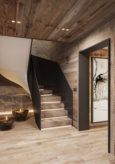 CHALETS | MAAM Modern Chalet Interior, Ski Lodge Interior, Ski Chalet Interior, Mountain House Interior, Modern Log Home, French Chalet, Luxury Chalet Interior, Future Interior Design, Mountain Home Interiors