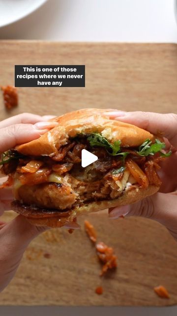 Gochujang Burger, Kimchi With Gochujang Paste, Gochujang Chicken Burger, Kimchi Fried Chicken Sandwich, Gochujang Cauliflower, Gochujang Chicken, Panko Chicken, Traditional Korean, Ground Chicken