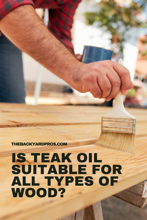 Teak oil isn't just for teak wood! Dive into the world of wood finishing as we unravel the mysteries of teak oil. 🪚🌲 Whether it's a rustic pine table or a classic oak chair, learn how teak oil can enhance the natural beauty of various wood types. Don't miss out on this essential wood care knowledge! #WoodFinishing #TeakOilTips #WoodCrafting Teak Oil Before And After, Woodworking Finishes, Backyard Hacks, Acacia Wood Furniture, Bbq Patio, Stain On Pine, Wood Finishing, Oak Chair, Teak Oil