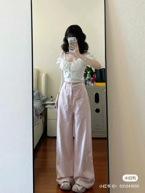 Pretty Outfits Casual, Douyin Outfits, Class Fits, Outfit Ideas Pink, Korean Outfit Street Styles, Aesthetic Pretty, Everyday Fashion Outfits, Cute Outfit Ideas, Mode Inspo