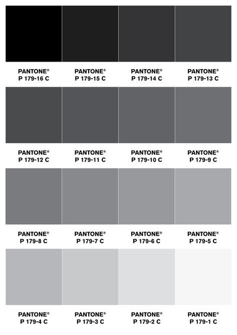 Pantone Color Chart, Pantone Colour Palettes, Black Color Palette, Grey Color Palette, Grey Color Scheme, Color Palette Design, Shades Of Gray, Colour Board, Paint Colors For Home