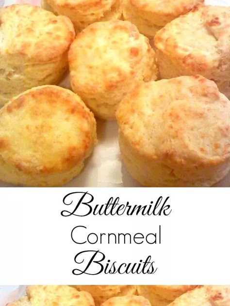 Artistic Bread, Cornmeal Biscuits Recipe, Biscuits With Honey, Cornmeal Biscuits, Country Bakery, Cornmeal Recipes, Cornbread Biscuits, Cornmeal Muffins, Homemade Biscuits Recipe