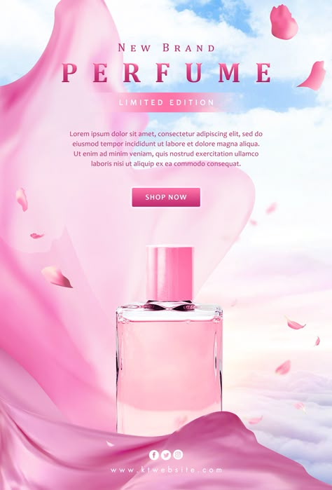 Link PSD 1: https://pikbest.com/templates/rose-perfume-poster-ads-with-pink-silk-cloth_3050801.html   ***   Link PSD 2: https://lovepik.com/image-450032908/pink-trendy-rose-perfume-promotion-poster.html Perfume Promotion Poster, Perfume Poster Advertising, Perfume Ads Creative Design, Perfume Design Poster, Perfume Ads Design, Perfume Advertisement Poster, Perfume Poster Design Ideas, Beauty Product Poster, Perfume Graphic Design