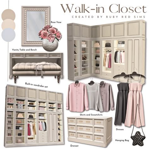 Sims4 Cc Closet Clutter, Sims 4 Cc Furniture Walk In Closet, Ts4 Closet Cc, Sims 4 Clothes Decor, Sims 4 Cc Furniture Closet, Sims 4 Modern Bedroom Cc, Sims 4 Cc Furniture Clutter Bedroom, Sims 4 Cc Closet Clutter, Sims 4 Bedroom Clutter