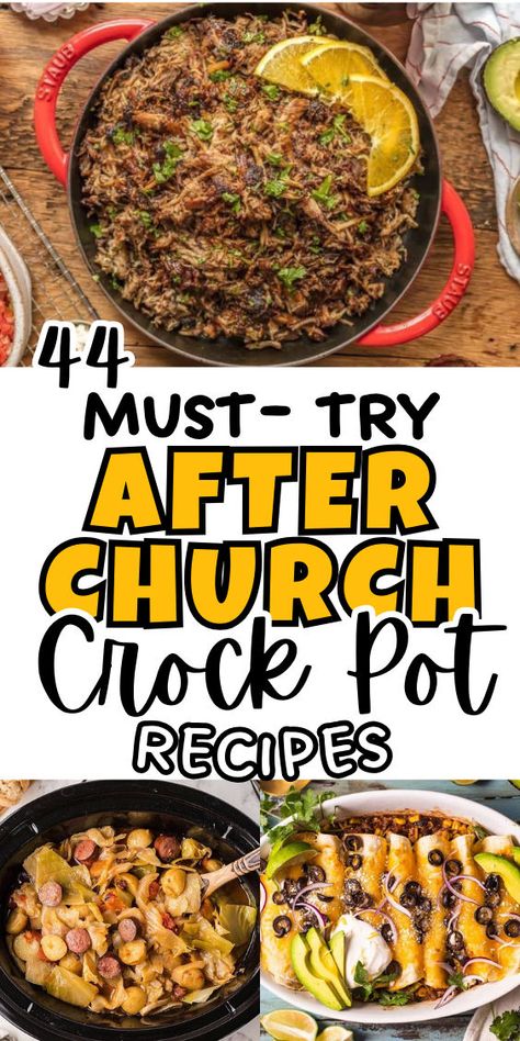 After church slow cooker recipe ideas Company Meals Ideas, Easy Company Dinner Ideas, After Church Lunch Ideas, Sunday Lunch Ideas After Church, Crockpot Recipes Dump, Potluck Recipes Crockpot, Crockpot Potluck, Food Art Ideas, Main Dish For Potluck