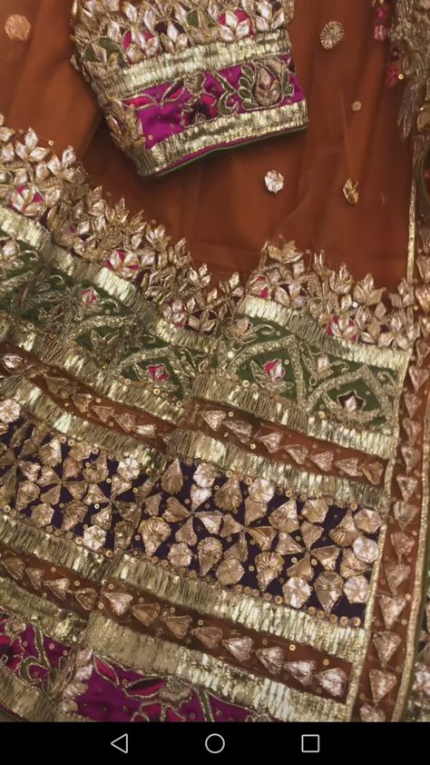 Gota Patti Saree, Gold Work Embroidery, Lehenga Designs Simple, Velvet Dress Designs, Hand Beaded Embroidery, Gotta Work, Gotta Patti, Bridal Dresses Pakistan, Dress Book