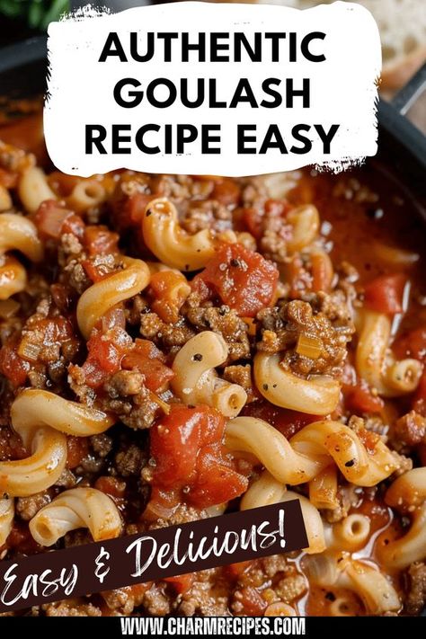 Discover how to make classic Old Fashioned Goulash in your own kitchen with this easy recipe. This heartwarming dish is perfect for family dinner and evokes the warmth of home cooking. Made with simple ingredients like ground beef, pasta, and tomatoes, it's a flavor-packed meal that comes together quickly. Perfect for busy weeknights or when you're craving comforting flavors. This goulash is not only delicious but can easily feed a crowd or be stored for leftovers. Let's bring the cozy of goulash right to your dining table today. Goulash With Corn Recipes, Easy Weeknight Ground Beef Recipes, Pasta Goulash Ground Beef, Goulash For Two People, Goulash Recipes Small Batch, Quick Goulash Recipes, Simple Goulash Recipes Ground Beef, Low Fodmap Goulash, Healthy Goulash Recipes Ground Turkey