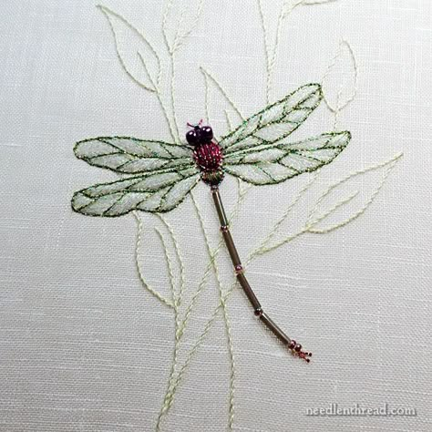 Dragonfly Textile Art, Hand Embroidered Dragonfly, Dragon Fly Embroidery Design, Dragonfly Embroidery Pattern Free, Dragonfly Embroidery Simple, Embroidery Dragonfly Pattern, Embroider Dragonfly, Dragon Fly Pattern, Embroidered Dragonflies