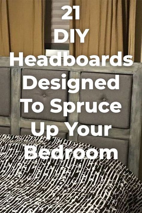 21 DIY Headboard Ideas Designed to Spruce up Your Bedroom Homemade Headboards, Diy Headboard Ideas, Antique Headboard, Diy Bed Headboard, Farmhouse Headboard, Headboard Shapes, Wood Organization, Headboard Ideas, Diy Headboards