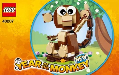 40207: Year of the Monkey | Brickset: LEGO set guide and database Lego Creator Sets, Year Of The Monkey, Lego Monkey, Lego News, Chinese Year, Lego Creator, Year Of The Snake, Lego Instructions, Lego Group