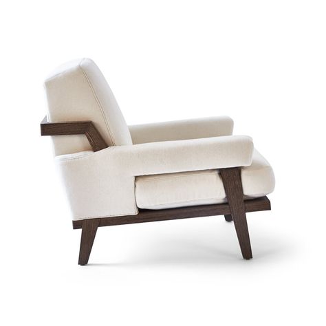 Cigar Chair Product Page — Kimberly DENMAN Transitional Mid Century Modern, Mid Century Modern Armchair, Furniture Design Inspiration, Transitional Contemporary, Lounge Chair Design, Armchair Furniture, Modern Armchair, Comfy Chairs, Transitional Decor