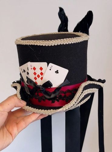 Fashion Library, Clown Hat, Jester Hat, Fair Outfits, Mini Hat, Body Reference, Black Feathers, Gothic Lolita, Lolita Fashion