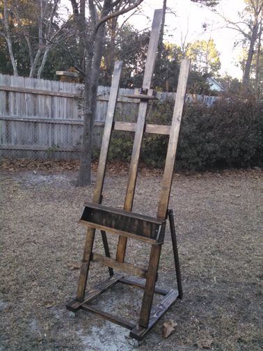 build it yourself painter s easel, crafts, diy, how to, woodworking projects Easel Ideas, Diy Easel, Painting Easel, Wood Projects Easy, Artist Easel, Woodworking For Beginners, Art Studio Ideas, Wood Crafting Tools, Woodworking Patterns