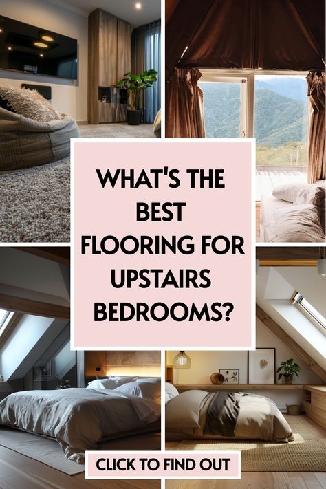 Elevate your upstairs bedroom ideas with the latest in bedroom interior trends! Our article highlights the best floors for a cozy and stylish look. 🎨 Tap now to start transforming your space! Bedroom Hardwood Floor Ideas, Hardwood In Bedroom, Floor Design Bedroom, Upstairs Bedroom Ideas, Flooring In Bedrooms, Bedroom Floor Ideas, Bedroom Flooring Ideas, Type Of Flooring, Hardwood Bedroom Floors