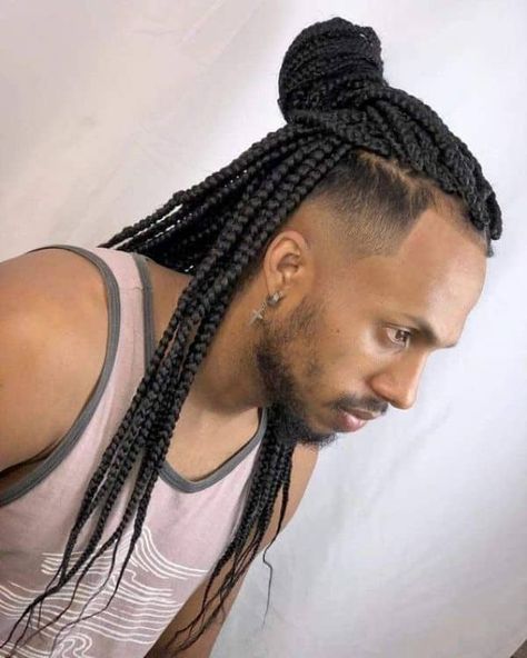 Box Braid Hairstyles, Box Braids Men, Braids For Men, Braids With Fade, Black Box Braids, Braid Styles For Men, Triangle Box Braids, Unique Braids, Medium Box Braids