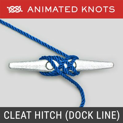 Hitch Knots | Learn How to Tie Hitches using Step-by-Step Animations | Animated Knots by Grog Boating Knots, Boat Knots, Knot Tying Tutorial, Quick Release Knot, Animated Knots, Scout Knots, Climbing Knots, Sailing Knots, Hook Knot