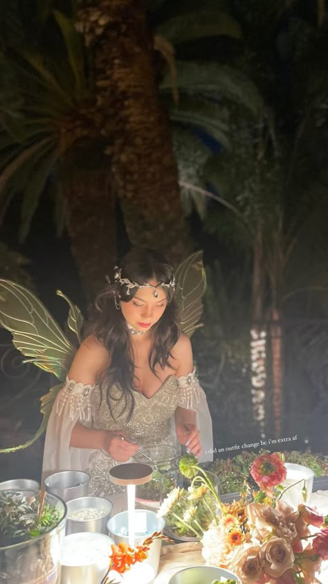 jodi quarterjade Halloween Garden Fairy Costume, Casual Fairy Costume, Fairy Garden Costume Halloween, Fairy Garden Dress Aesthetic, Wood Fairy Costume Women, Forest Fairy Costume Halloween, Fairy Garden Birthday Party Outfit, Fairy Party Outfit Costume Ideas, Fairy Birthday Party Outfit