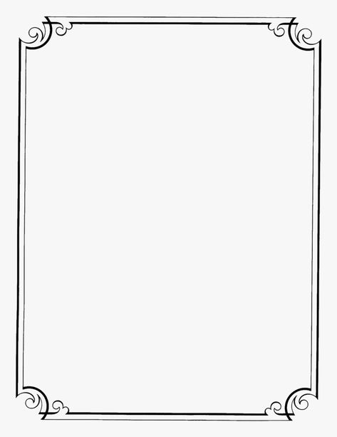 White Page Borders Design, White Page With Border, Transparent Border Design, Frame Border Design Black And White, Flower Border Black And White, Word Borders Templates Free, Flower Frame Black And White, Photo Frame Border Design, Black And White Border Designs