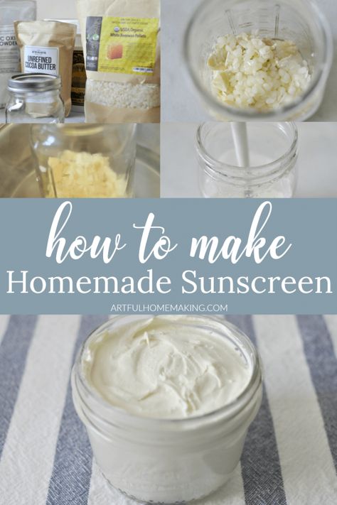 Natural Sunscreen Recipe, Sunscreen Recipe, Homemade Skincare, Natural Sunscreen, Diy Body, Beauty Recipe, Sun Care, How To Make Homemade, Diy Homemade