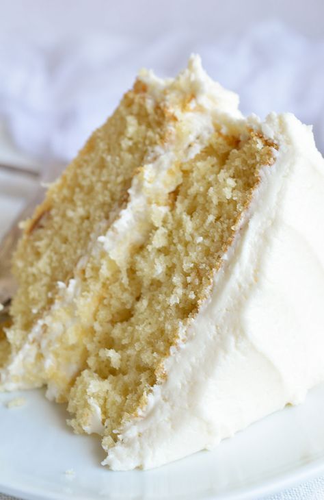 Buttermilk Vanilla Cake Recipe From Scratch Buttermilk Vanilla Cake, White Chocolate Cake Recipe, Cake Recipe From Scratch, Buttermilk Cake, White Chocolate Cake, White Cake Recipe, Strawberry Preserves, Cake Recipes From Scratch, Vanilla Cake Recipe