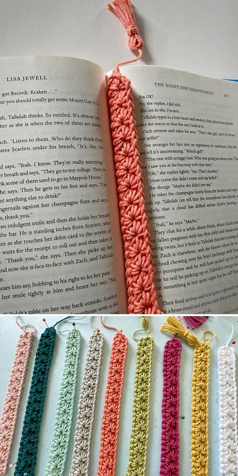 10 Beautiful Crochet Bookmarks Crocheted Bookmarks, Crochet Bookmarks Free Patterns, Easy Crochet Bookmarks, Crochet Bookmark Pattern, Crochet Bookmark, Bookmark Craft, Crochet Bookmarks, Book Markers, Crochet Books