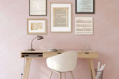 53 Easy Home Office Wall Decor Ideas Home Office Wall Decor Ideas, Office Wall Decor Ideas, Home Office Wall Decor, Home Office Wall, Wall Decor Ideas, Office Walls, Blank Walls, Accent Walls, Office Wall Decor