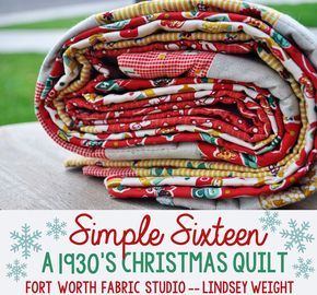 Fort Worth Fabric Studio: Simple Sixteen Free Quilt Pattern Easy Christmas Quilt Patterns For Beginners, Christmas Quilt Patterns Free, Easy Christmas Quilt Patterns, Sewing Projects For Christmas, Quilts Christmas, Simple Quilts, Christmas Quilting Projects, Christmas Quilt Blocks, Christmas Quilt Patterns