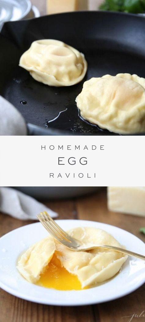 Egg Ravioli, Egg Yolk Ravioli, Raspberry Sauce Recipe, Make Ahead Brunch, Friends Dinner, Family Desserts, Homemade Ravioli, Yummy Pasta, Easy Foods