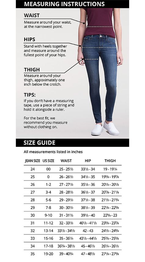 Jeans For Large Waist, How To Measure Jeans Size, How To Measure Pants Size, Women Jeans Pants Pattern, Jeans Size Chart For Women, Pant Size Chart For Women, How To Measure For Jean Size, Jean Sizes For Women Chart, Womens Jeans Size Chart