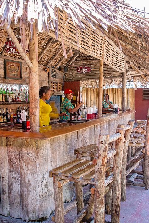 Things To Do In Jamaica, Surf Bar, Outdoor Restaurant Patio, Cornwall Beach, Air Transat, Visit Jamaica, Outdoor Restaurant Design, Bar Exterior, Bamboo House Design