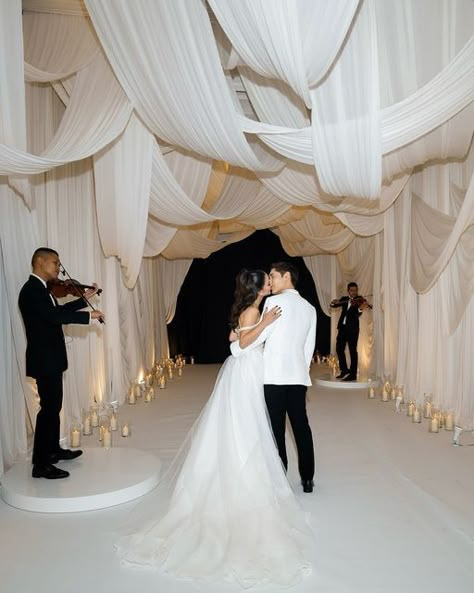 Draping Wedding Reception, Candles Everywhere, Street Style Room, Chanel Fashion Week, Old Money Brunette, Bangkok Wedding, Blonde Hair Highlights, Wedding Drapery, Photo Planner