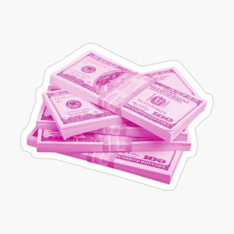 Stickers For Wallpaper, Money Stickers Aesthetic, Baddie Aesthetic Stickers, Pink Y2k Stickers, Money Icon Pink, Money Pink Aesthetic, Pink Money Aesthetic, Baddie Stickers, Pink Cutouts