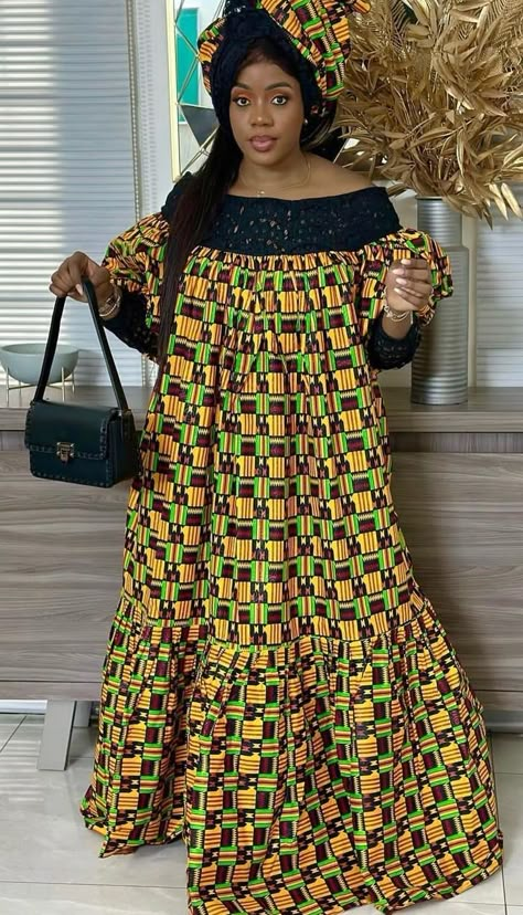 Ankara Kaba Styles, Model Kaba, Bubu Gown Styles, Long African Dresses, 2piece Outfits, African Dresses For Kids, Ankara Gown Styles, African Print Dress Designs, Dinner Dress Classy