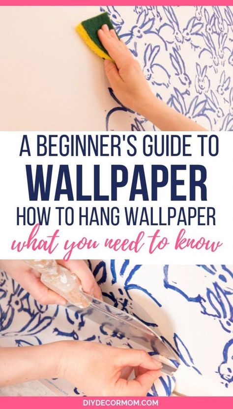 Wallpaper Tutorial, How To Wallpaper, Wallpapering Tips, Hang Wallpaper, Hanging Wallpaper, How To Hang Wallpaper, How To Install Wallpaper, How To Hang, Diy Wallpaper