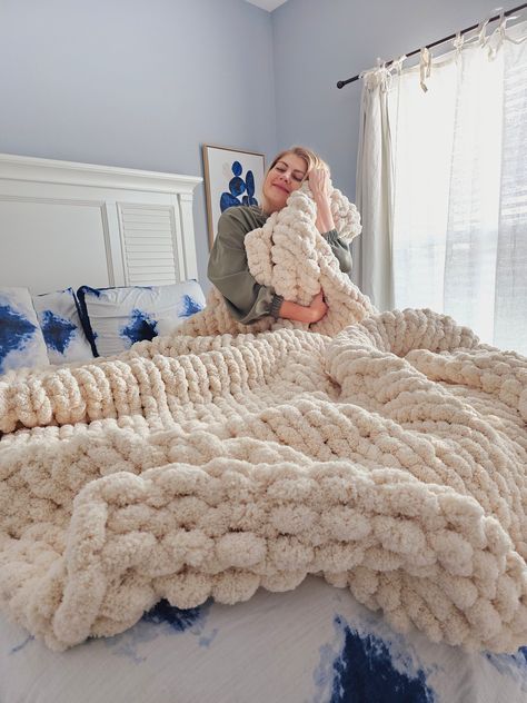 New Extra Jumbo Chenille Blanket . Chenille yarn is very soft, warm, lightweight and pleasant for touch. This super, soft blanket will make you feel warm and cozy any time of the year. Chenille blanket is a great alternative to Merino wool blankets. It can make perfect gift for any occasion to a friend or loved one. Personalization option now available for our  jumbo chenille blankets . Note: If you didn't choose personalization blanket will arrive without leather patch  * Custom request : If yo Chinky Knit Blanket, Jumbo Yarn Blanket, Chunky Knit Chenille Blanket, Chunky Knit Blanket Chenille, Chunky Knit Blanket Becozi, Big Fluffy Crochet Blanket, Big Fluffy Blankets Knit, Braided Blanket, Thick Knitted Blanket