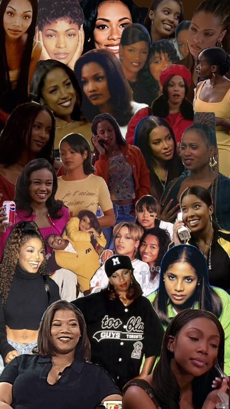 Black women in the 90s 🖤#90s #blackwomen #blackgirlmagic #rnb #hiphop #fashion #makeup #blackfashion 1990s Black Women Fashion, Black Women 90s Aesthetic, 90s African American Fashion, Black 90s Fashion Women, 1990s Black Women, 90’s Makeup Black Women, 90s Woman Fashion, Black Women In The 90s Fashion, Swv 90s Aesthetic