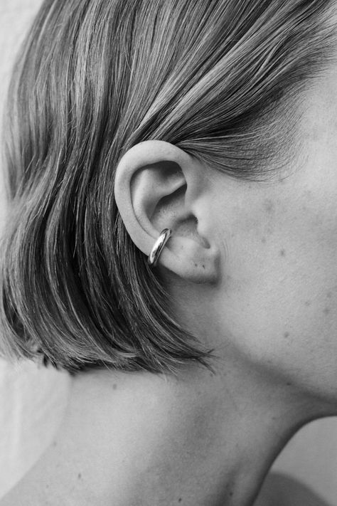 Ear Photography, Ear Model, Simple Ear Cuff, Ear Cuff Silver, Ear Cuff Gold, Earring Cuff, Fantasy Earrings, Ear Cuff Jewelry, Ear Accessories