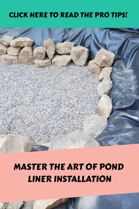 Dive into our 🐠🌿 Step-by-Step guide to Pond Liner Installation! Unlock the secret to creating the perfect water haven in your backyard 🏞️. Unleash your inner landscape artist 👷 and make a splash 💧. Ready to start your pond journey? CLICK HERE TO READ MORE! Make A Pond, Pond Liner Ideas Diy, How To Make A Pond, Diy Backyard Pond, Preformed Pond Liner, Mini Homestead, Duck Pen, Plastic Pond, Pond Rocks