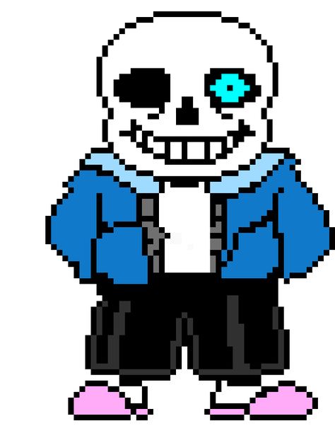 UnderTale Sans - Pinned for Image Only Sans Sprite, Undertale Pixel Art, Pixel Art Maker, Sans E Frisk, Art Maker, Cool Pokemon Cards, Nintendo Characters, Undertale Sans, Undertale Drawings