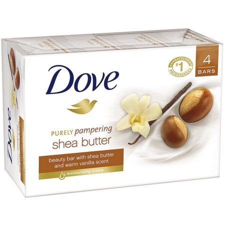 Dove Shea Butter, Dove Purely Pampering, To Smell Like Vanilla, Dove Bar Soap, Smell Like Vanilla, Dove Bar, Organic Face Wash, Dove Beauty Bar, Dove Soap