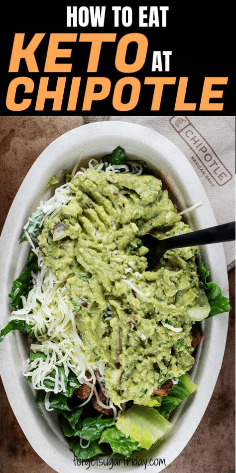 Keto Restaurant Copycat Recipes, Keto Chipotle Bowl, Bariatric Chipotle Order, Low Carb Chipotle Bowl, Keto Chipotle Chicken Recipes, Keto At Mexican Restaurants, Keto Chipotle Order, Keto At Chipotle, Healthy Chipotle Order