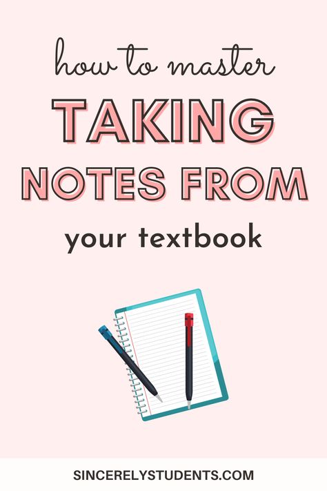 Learn the right way to take notes from your textbook and start taking notes like a 4.0 student. Follow these simple but foolproof steps now and master the note-taking proces. #notes #takingnotes #takenotes Textbook Notes Ideas, Best Way To Take Notes From A Textbook, Take Notes From Textbook, How To Take Notes From A Textbook College Students, Note Taking Ideas For History, Grad School Note Taking, Textbook Notes Templates, Online Note Taking, How To Take Textbook Notes