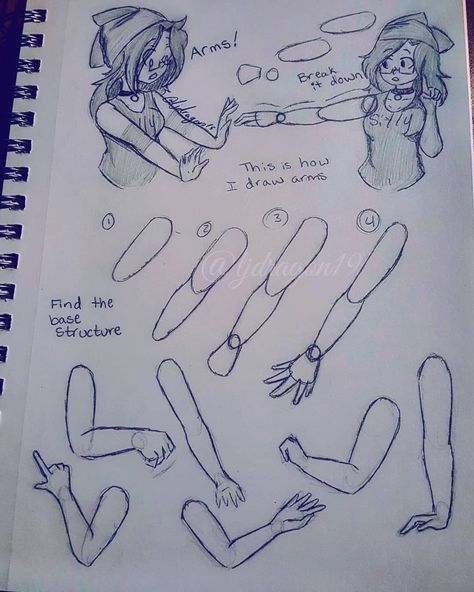 This is just how I draw arms _________________________________ #anime #animeart #artist #art #reference #pencilartist #draw #sketch… Draw Arms, Anime Arms, Arm Drawing, Draw Hands, Hand Drawing Reference, Art Tools Drawing, Sketches Tutorial, Draw Sketch, Easy Drawings Sketches