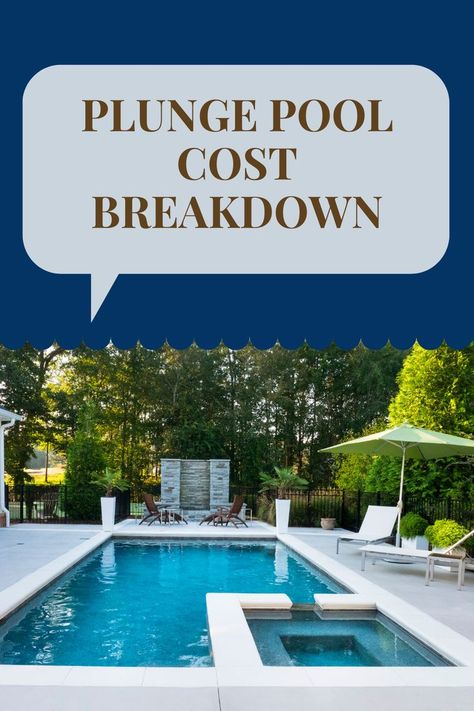 Small Plunge Pool, Plunge Pool Cost, Swimming Pools Backyard Landscape, Small Pools Backyard, Small Inground Pool, Pools For Small Yards, Pool Cost, Simple Pool, Cheap Pool