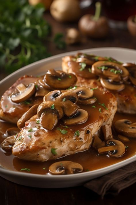 Experience the joy of guilt-free Italian dining with Weight Watchers Italian Skillet Chicken Marsala. A low-fat dish featuring tender chicken, fresh mushrooms, aromatic thyme, and a rich Marsala wine sauce. Perfect with a side of steamed veggies or whole grain pasta. Ideal for those following Weight Watchers or anyone craving a healthy, flavorful meal. Elevate your dinner with this delicious, easy-to-make recipe Weight Watchers Chicken Marsala Recipe, Chicken Marsala Crockpot, Italian Skillet, Weight Watchers Pasta, Low Fat Chicken Recipes, Whole Grain Pasta, Chicken Marsala Recipe, Low Fat Chicken, Marsala Recipe