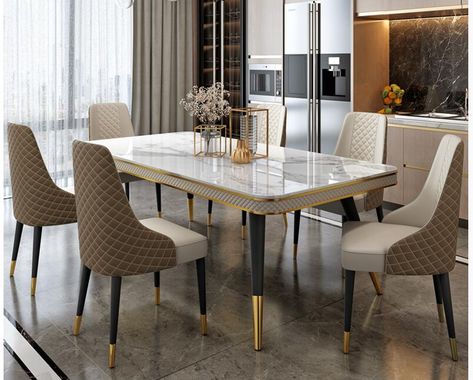 Latest Dining Table Designs, Cheap Dining Room Sets, White Dining Table Set, Latest Dining Table, Table For Dining Room, Wooden Dining Table Designs, Sintered Stone Dining Table, Dining Table Design Modern, Luxury Dining Tables