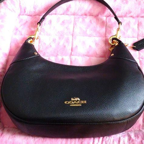 Brand New Coach Mara Hobo Bag Very Cute And Simple Everyday Bag. This Bag Is Very Big And Roomy For All Your Daily Needs. Please Look At All The Pictures And Ask Questions If You Have Any Concerns. Thank You For Checking Out My Closet Make An Offer Coach Kleo Hobo, Bags Coach, Everyday Bag, Hobo Bag, Gold Black, Coach Bags, Purse, Thank You, Brand New